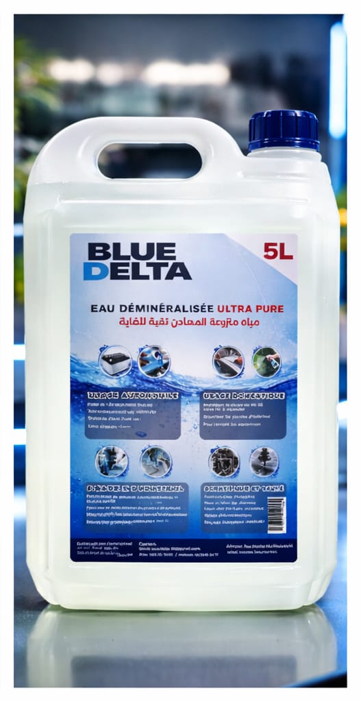 Eau déminéralisée BLUE DELTA — 5 L